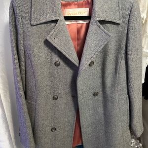 Warmth in Wool 1960’s Pendleton Vintage Herringbone Lined Jacket, size 6